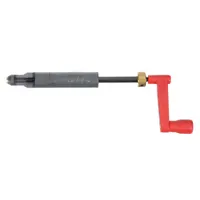 This plastic prewinder tool is used to install metric coarse right-hand helical inserts made of 18-8 stainless steel. It has an overall length of 8 inches and is designed for use in industrial repair and maintenance applications where threaded holes need to be restored or reinforced