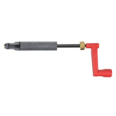 This plastic prewinder tool is used to install metric coarse right-hand helical inserts made of 18-8 stainless steel. It has an overall length of 8 inches and is designed for use in industrial repair and maintenance applications where threaded holes need to be restored or reinforced.