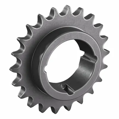 TSUBAKI Sprocket: For 60 Chain, 22 Teeth, 5.27 in Pitch Dia, 5.666 in Outside Dia - Size 60 Bushed-Bore Roller Chain Sprockets