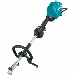 This MAKITA power head operates on the XGT® Battery Platform at 40 V and is sold as a tool only, without batteries or charger. It features three speed settings for variable control. Designed for use with compatible attachments such as trimmers, edgers, and pole saws for landscaping and grounds maintenance tasks.