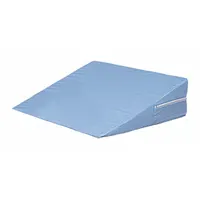 DMI Bed Wedge: Blue, 24 in Overall Lg, 24 in Overall Wd, 12 in Overall Ht, Cotton/Polyester, Foam (MPN 802-8028-0100)