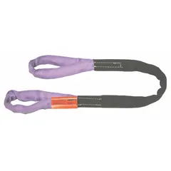 This 5 ft abrasion-resistant eye round sling is constructed with polyester and features a polyester sleeve with a nylon cover. Designed for lifting and rigging applications, it is suitable for vertical, choker, and basket hitches in industrial environments where resistance to wear is required.
