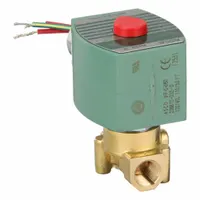 REDHAT Solenoid Valve: 2-Way, Normally Closed, 1/4 in Pipe Size, 110V AC/120V AC, High Flow (MPN 8262H202)