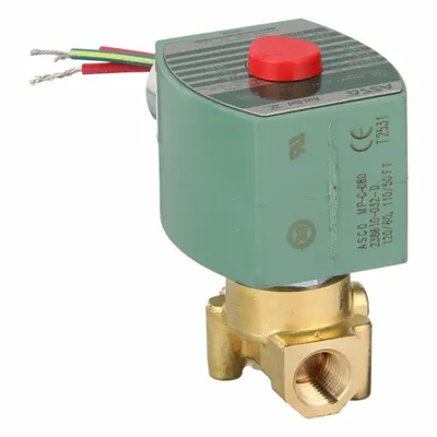 REDHAT Solenoid Valve: 2-Way, Normally Closed, 1/4 in Pipe Size, 110V AC/120V AC - 2-Way/2-Position, Normally Closed Solenoid Valves