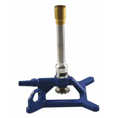 EISCO SCIENTIFIC Anti-Tip Bunsen Burner: Tirrill, Natural, 1,200 BTU Btu Output - Max - Bunsen Burners