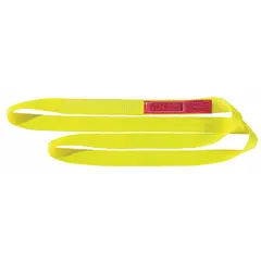 This LIFT-ALL web sling is a Type 5, light-use nylon endless sling with 1 ply. It has a 20 ft sling length and a 4 in sling width, and includes a standard tag. Suitable for overhead lifting and rigging in industrial settings such as manufacturing, warehousing, and construction.