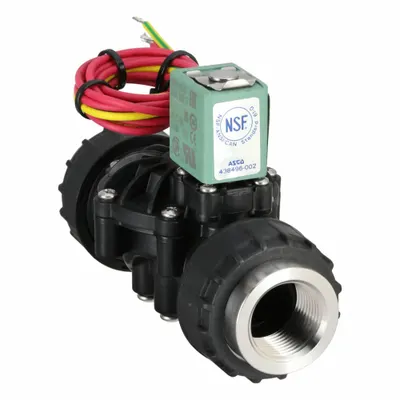 ASCO Solenoid Valve: 2-Way, Normally Closed, 3/4 in Pipe Size, 24V DC, High Pressure and Temp - 2-Way/2-Position, Normally Closed Solenoid Valves