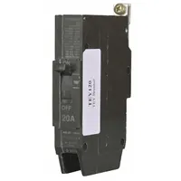 The GE TEYF125 is a 25 A molded case circuit breaker from the TEY series, rated for 18kA at 277V AC. It features fixed instantaneous trip, lug terminal connections, and ABC phase connection. Suitable for overcurrent protection in branch circuits for lighting, motor, and general power applications in industrial and commercial electrical distribution panels