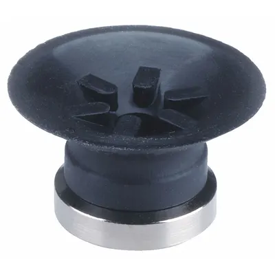 SMC Vacuum Pad: Flat with Ribs, w/o Adapter, 20 mm Pad Dia, Food Grade Silicone Rubber - Flat Type with Ribs Food-Safe Vacuum Pads