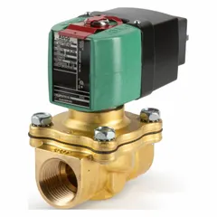 This 2-way/2-position solenoid valve is normally open and designed for high-flow applications. It features a 1/2 in pipe size and operates on 24 to 120V AC/DC. The NBR seal is suitable for oil-free air and water. Typical uses include on/off flow control in water treatment, irrigation, and process automation systems.