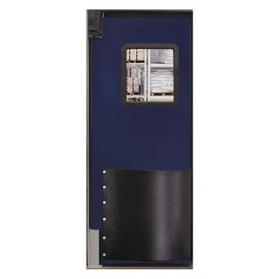 CHASE Swinging Door: Polyethylene, 1 Doors, 2 1/2 ft Door Wd, 7 ft Door Ht, Window Included - Insulated Swinging Doors