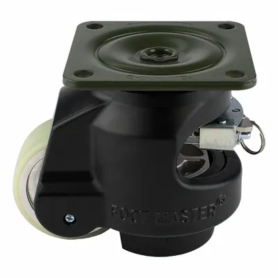 FOOT MASTER GDR-80-F-HUP-FBL General Purpose Leveling Plate Caster - General Purpose Leveling Plate Casters