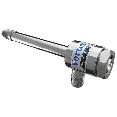 EXAIR Vortex Tube: 8 scfm Max Flow Rate, 550 BtuH Cooling Capacity, 28°F to 129°F - Vortex Tubes