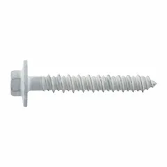 This hex-head screw anchor is designed for fastening into concrete, brick, or block. It features a case-hardened steel body with Stalgard® finish for corrosion resistance, a pointed tip for easy starting, and a hex head for wrench installation. The anchor is removable and supplied in a 500-pack. Diameter: 3/16 in; overall length: 3 1/4 in.