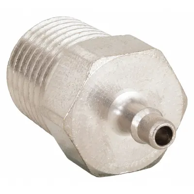 PNEUMADYNE Nickel-Plated Brass Barbed Tube Fitting - Nickel-Plated Brass Barbed Tube Fittings