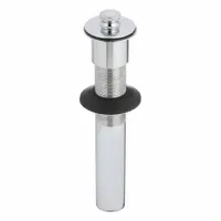 WATCO Sink Drain: Brass, Chrome, 8 in Overall Ht, 2 1/8 in Overall Dia, Slip, 1 1/4 in Pipe Dia (MPN 801-PP-BRS-CP)