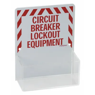 BRADY 3070 Lockout Board, Wall-Mount, Plastic, Open Front, Unfilled - Unfilled Lockout Stations