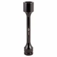 This 1-1/2 in torque limiting socket stick is designed for use with 1 in size air impact tools. Constructed from chrome molybdenum steel with a black finish, it provides controlled torque application for wheel fastening in vehicle maintenance