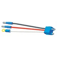 GROTE Pigtail: Slim-Line 0.18 in Male Bullet/Ring Terminal/Straight Male PL-3 Connector, 3 Wires (MPN 66812)