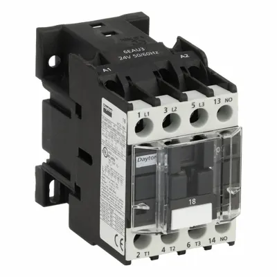 Dayton Magnetic Contactor: Non-Reversing, 3 Poles, 3NO Contacts, 18 A - Non-Reversing IEC Contactors