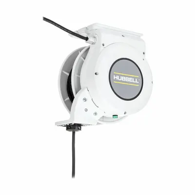 HUBBELL WIRING DEVICE-KELLEMS Motorized Hardwired Self-Retracting Cord Reel - Motorized Hardwired Self-Retracting Cord Reels