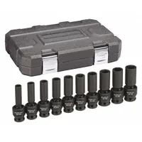 GEARWRENCH Socket Set: 3/8 in Drive Size, 10 mm to 19 mm Socket Size Range, Manganese Phosphate, SAE (MPN 84945N)