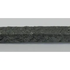 This general service packing is constructed with a graphite lubricant for sealing rotating shafts, valve stems, and reciprocating rods in pumps, valves, and mixers. It is suitable for water, steam, and mild chemical applications in industrial plants and processing facilities. The packing is supplied in a 3/4 in width and 25 ft length.