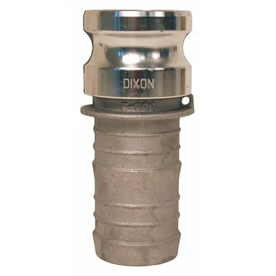 DIXON VALVE & COUPLING Cam and Groove Adapter: 3/4 in Coupling Size, 3/4 in Hose Fitting Size - Type E Aluminum Cam & Groove Fittings