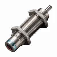 Steel-bodied shock absorber with 32 mm extended length and 4.9 N force rating. Used to dampen motion and absorb impact in industrial machinery, packaging equipment, and automation systems requiring controlled deceleration