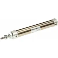 SMC Compact Cylinder: 5/8 in Bore, 1/4 in Stroke, Non-Repairable, Brass, Clevis Mounting, NCJP (MPN NCJPD15-125D)