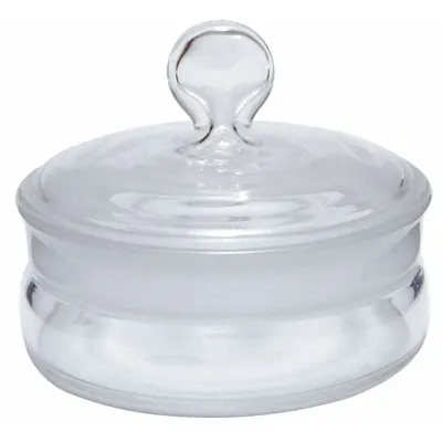 KIMBLE Weighing Bottle: 82 mL, Plug, 82 mm, Colorless, Closure Included, Wide Mouth Size - Glass Lab Weighing Bottles