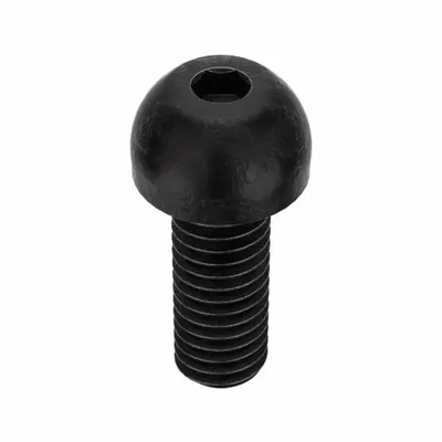 KERR LAKESIDE Socket Head Cap Screw: 3/8"-16 Thread Size, 1 in Lg, Button, Black Oxide - Button Head Socket Cap Screws