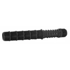 This plastic cut-off riser connects pop-up sprinklers to underground piping, providing a stable 6-inch elevation. It features a 1/2-inch NPT thread and is designed for use with compatible pop-up sprinklers in irrigation systems.