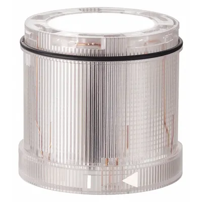 WERMA Tower Light Module: Flashing/Steady, 24V AC/24V DC, Clear, 70 mm Overall Dia - Flashing Light Modules
