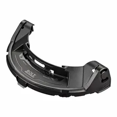 This clear ABS plastic face shield frame attaches to slotted hard hats, providing a mounting point for impact and splash protection. Compatible with Milwaukee® BOLT™ series hard hats, it is used in industrial environments where face protection is required.