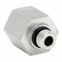 PARKER Metal Pipe Straight: Straight, Steel, 3/8 in x 1/2 in, Male Threaded x Female NPT Threaded (MPN 6-1/2 F5OG-S)