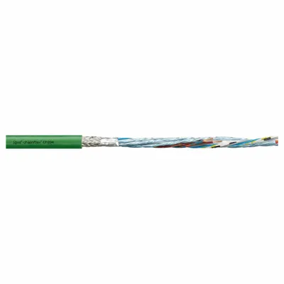 CHAINFLEX Measuring System Cable: Green, PUR Jacket - Servo Motor Feedback Cables