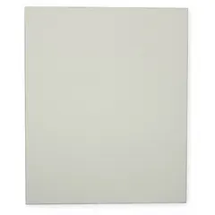 Solid polymer panel for bathroom partitions. Cream color with Pebble texture. Measures 55 in height, 22 in width, 1 in thickness. Suitable for constructing privacy partitions in commercial restrooms.