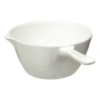 Casserole: 60 mL Capacity - mL, 70 mm Dia, 33 mm Overall Ht, Glazed, Porcelain, Autoclavable (MPN JPC060)