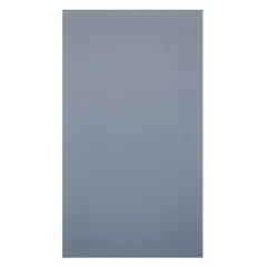 This phenolic panel is used for commercial bathroom partitions, providing privacy and moisture resistance in restrooms, locker rooms, and similar high-traffic areas. It features a resin impregnated kraft paper inner core with a matte Folkstone Celesta finish. Dimensions: 58 inches high, 22 inches wide, 1/2 inch thick.