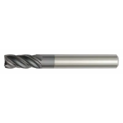 WIDIA HANITA Corner Radius End Mill: Carbide, AlTiN Coated, 4 Flute, 14 mm Mill Dia - Fast-Cutting Carbide Corner-Radius End Mills for Stainless Steel & Super Alloys