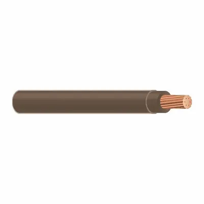 OEM Building Wire: Copper, 12 AWG, 1 Conductors, Solid, Brown, 1,000 ft Lg - Copper THHN/THWN-2 Building Wires