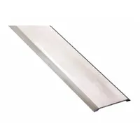 Aluminum alloy saddle threshold, 3 ft length, with smooth transition surface. Used at doorways to bridge flooring materials, seal gaps, and reduce drafts in commercial and industrial settings