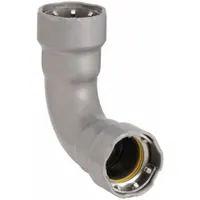 VIEGA MEGAPRESS Crimp Elbow Fitting: 2 in Pipe x 2 in Pipe Size, Press-fit x Press-fit, Steel, HNBR (MPN 25226)