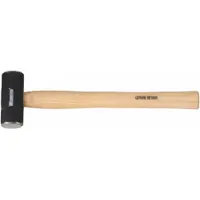 Steel Engineering Hammer: Wood Handle, 4 lb Head Wt, 1 1/2 in Dia, 16 in Overall Lg, Octagonal Shape (MPN 6DWJ5)