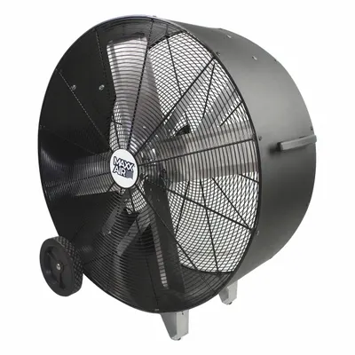 MAXX AIR Cooling Fan: 36 in Blade Dia, 120V AC, Mobile, 1/2 hp, Direct Drive - High-Velocity Industrial Floor Fans
