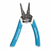 Wire Stripper: 18 AWG to 8 AWG, 7 1/4 in Overall Lg, Screw Shear, Comfort Grip Grip, Steel, 6 - 8 in (MPN K11095)