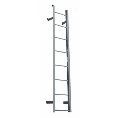 COTTERMAN Fixed Ladder: 7 ft Overall Ht, 21 in Overall Wd, Steel, 300 lb Load Capacity - Fixed Ladders