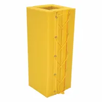 APPROVED VENDOR Column Protector: 4 in, 4 in, 4 in, 4 in, Square, 4 in Compatible Column Dia, Vinyl (MPN V-PAD-S-34-Y)