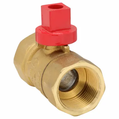 NIBCO Manual Two-Way Ball Valve: 3/4 in, Brass, Straight, FIP x FIP - Brass Ball Valves